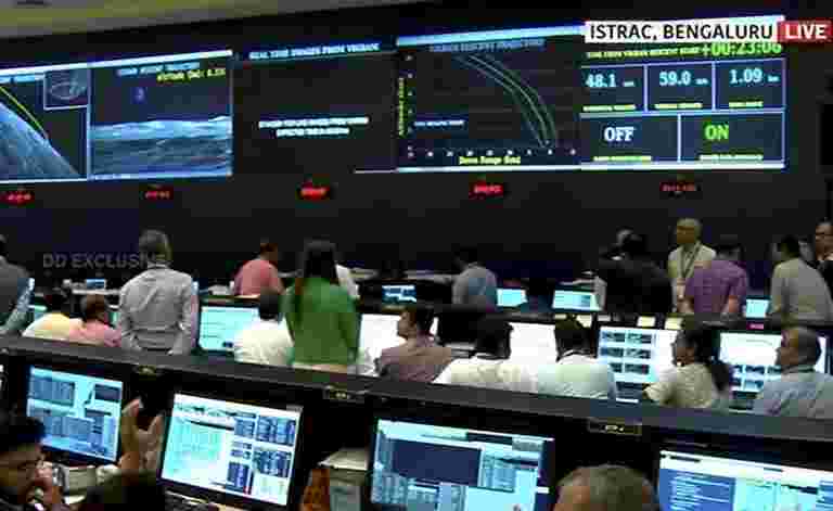 ISRO ChandRayaan-2月亮登陆的痛苦最终时刻